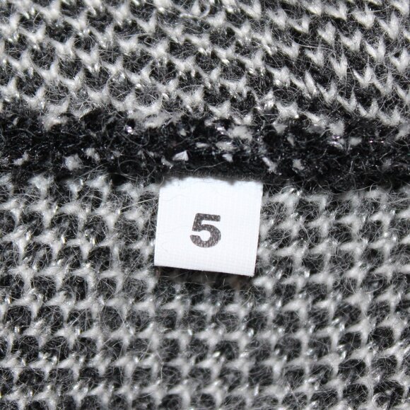 Didier Parakian wool angora mohair blend sweater large collar sequins Size 5? - Picture 8 of 8